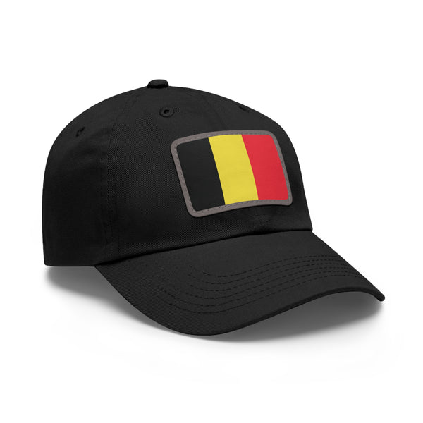 Flag Village Belgium Flag Hat Cap with Leather Patch