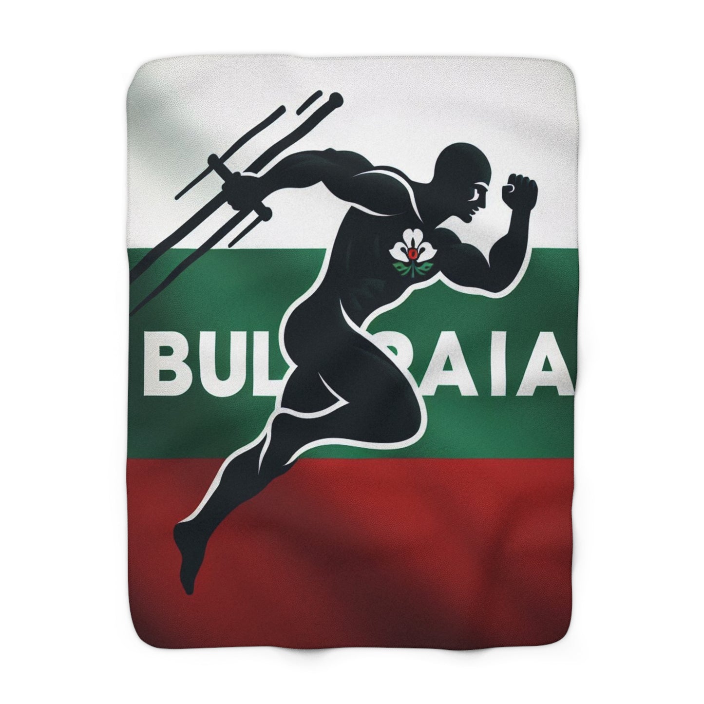 Flag Village Bulgaria Sporting Flag Sherpa Fleece Blanket BGR0001