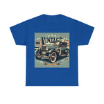 Flag Village USA Vintage Car Flag T-SHIRT Heavy Cotton Tee USA0015