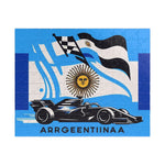 Flag Village Argentina Racing Car Jigsaw Puzzle