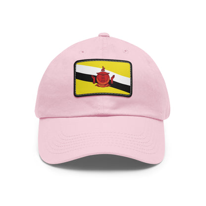 Flag Village Brunei Flag Hat Cap with Leather Patch