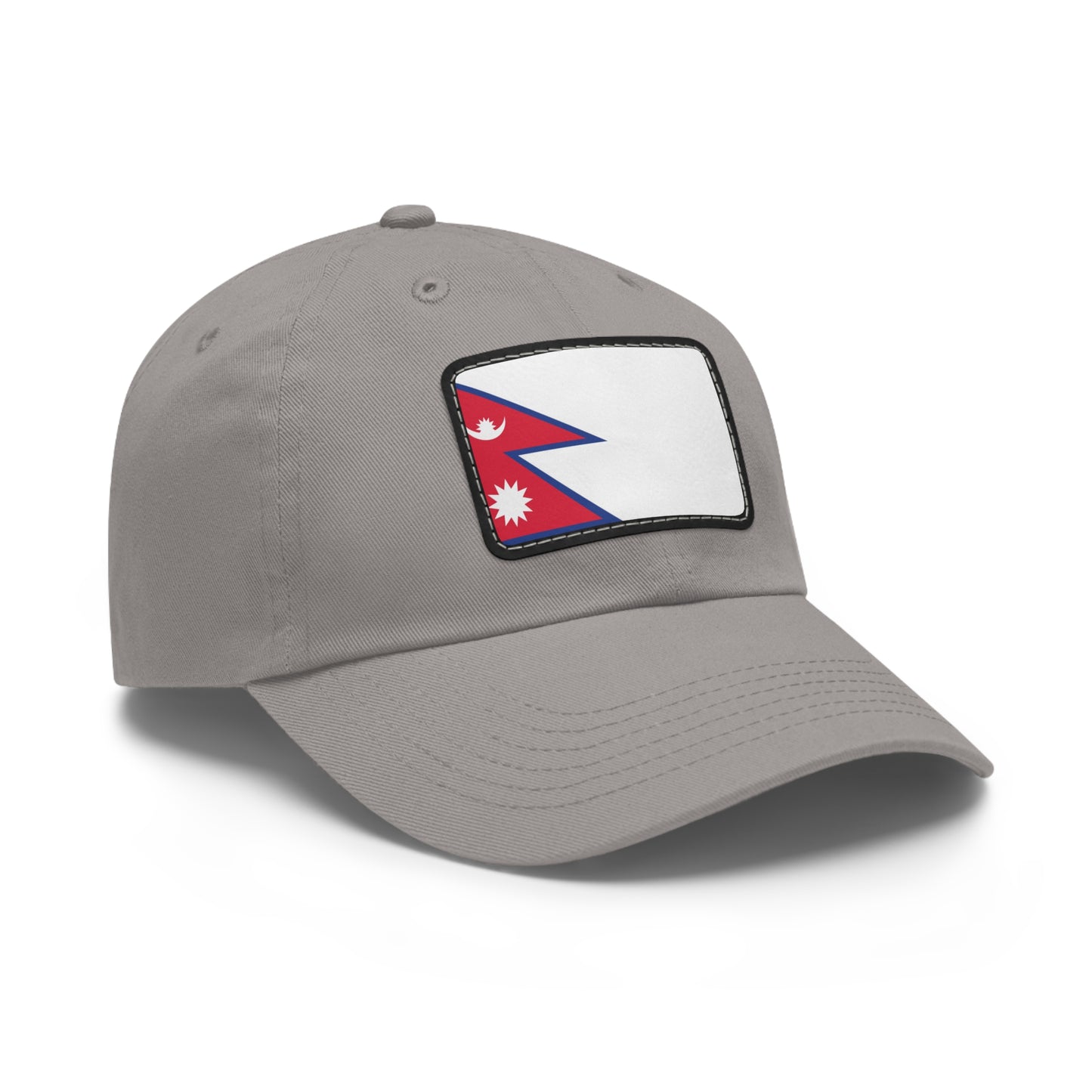 Flag Village Nepal Flag Hat Cap with Leather Patch