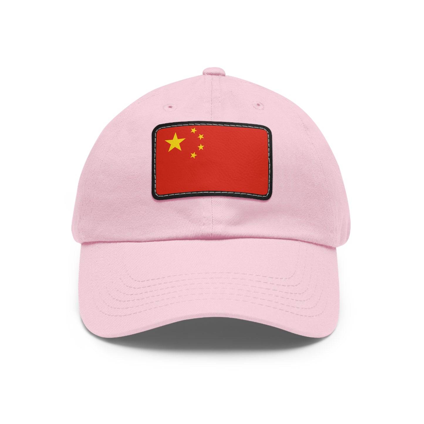 Flag Village China Flag Hat Cap with Leather Patch