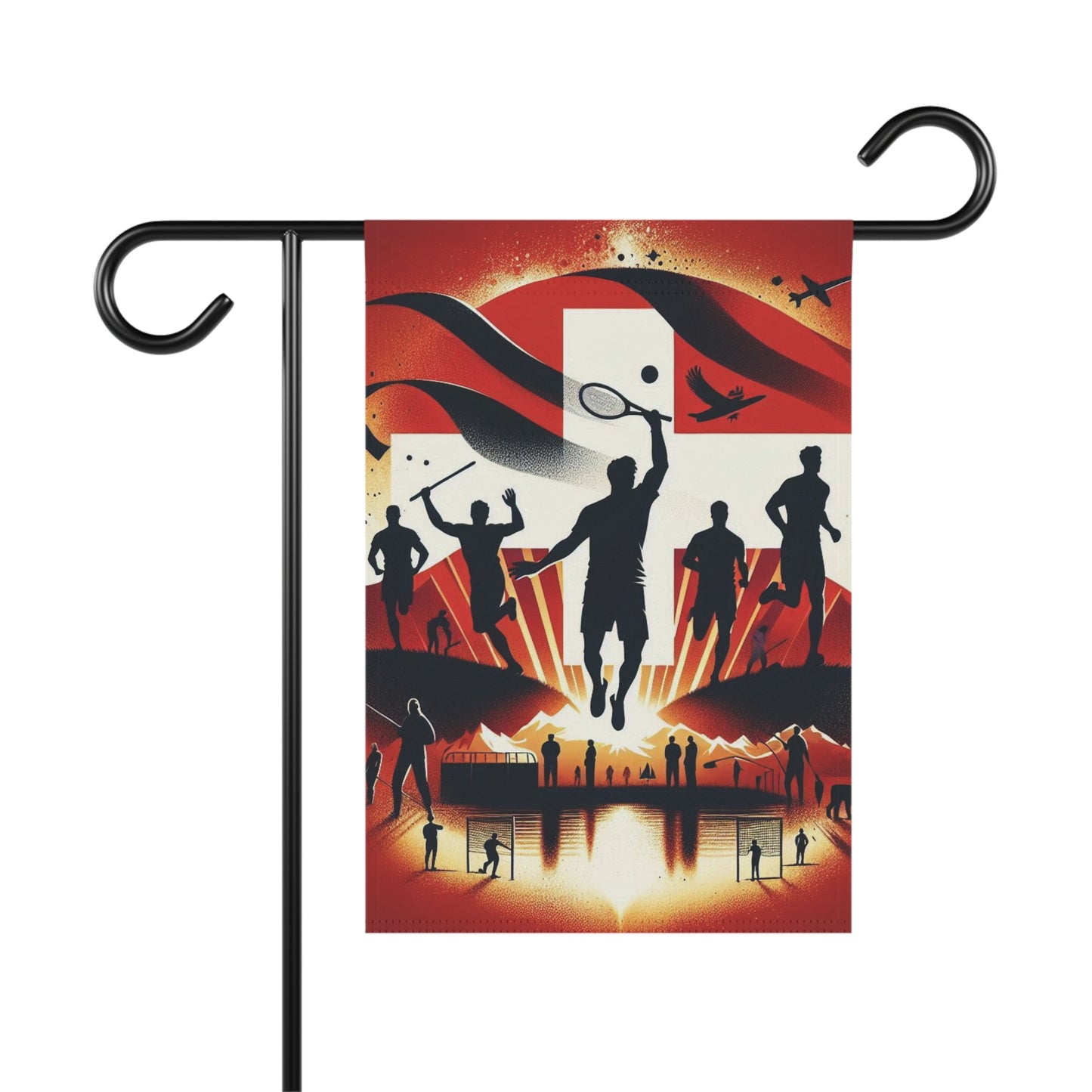 Flag Village Switzerland Flag Sporting Garden & House Banner CHE0004