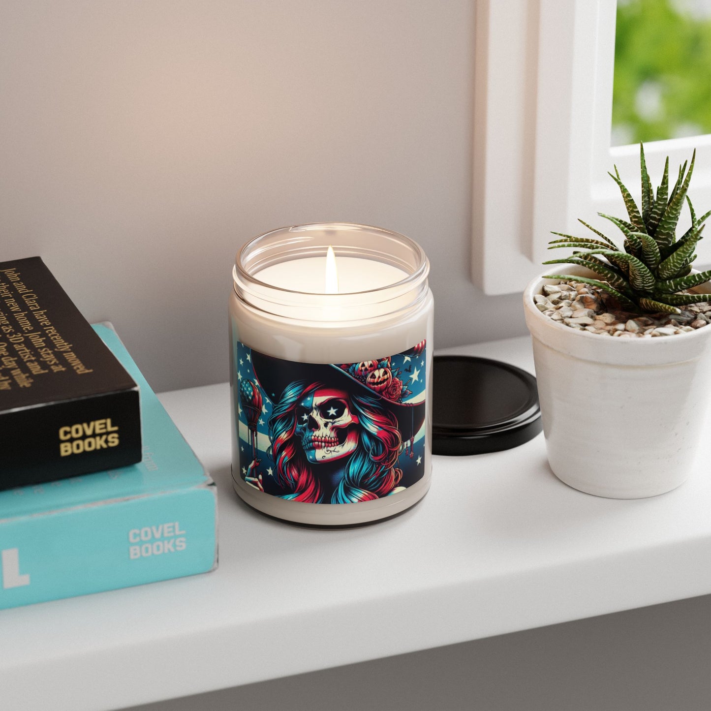 Flag Village Halloween Pretty Witch Scented Soy Candle, 9oz HW0017