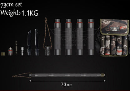 Flag Village Outdoor Defense Tactical Stick Alpenstock Hiking Camping Equipment Multifunctional Walking Stick