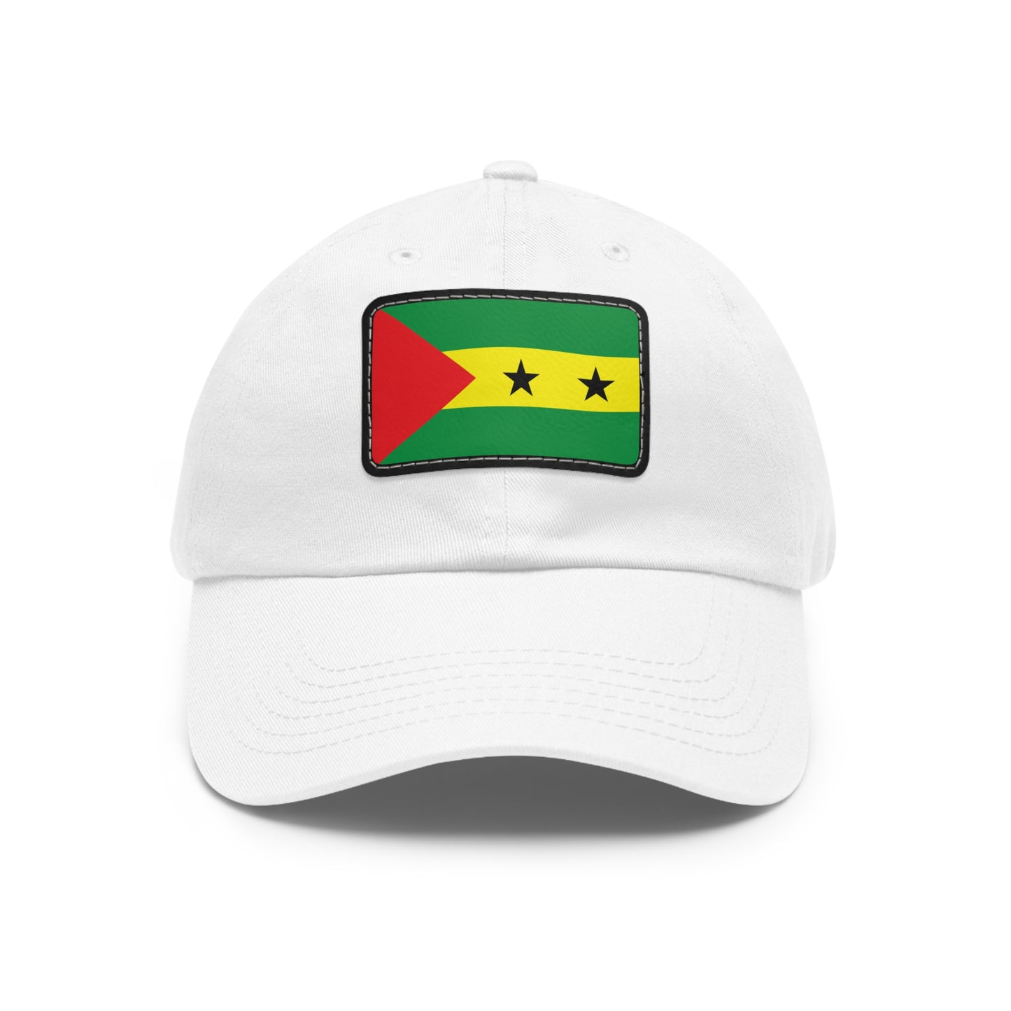 Flag Village Sao Tome And Principe Flag Hat Cap with Leather Patch