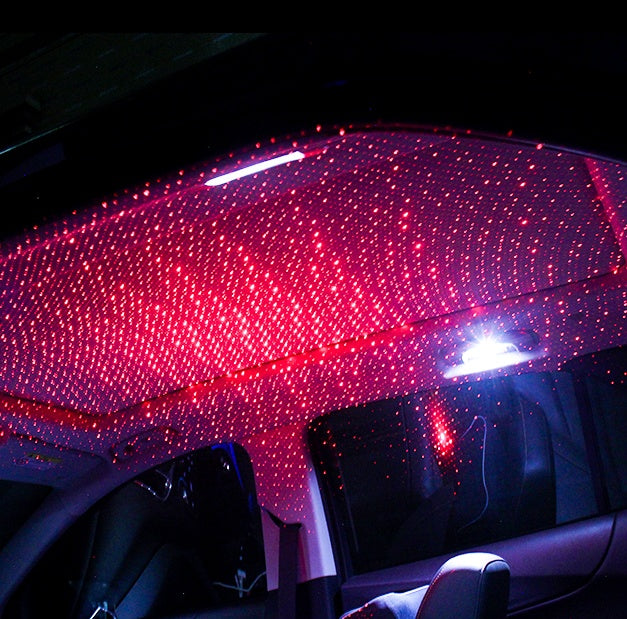 Flag Village Auto Tools Car star ceiling lights modified car roof full star USB car interior atmosphere lights car music sound control decorative lights