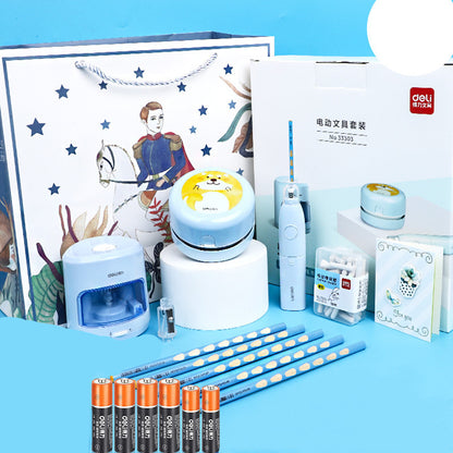 Flag Village Deli Learning Stationery Set Gift Box Learning Supplies Gift Bag