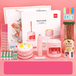 Flag Village Deli Learning Stationery Set Gift Box Learning Supplies Gift Bag