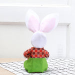 Flag Village Cute Bunny Basket Easter Eggs Candy Gift Box Storage Rabbit Bag Party Decoration Home Decoration Accessories Easter Decor
