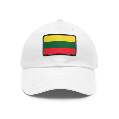 Flag Village Lithuania Flag Hat Cap with Leather Patch
