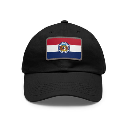 Flag Village USA Missouri State Flag Hat Cap with Leather Patch