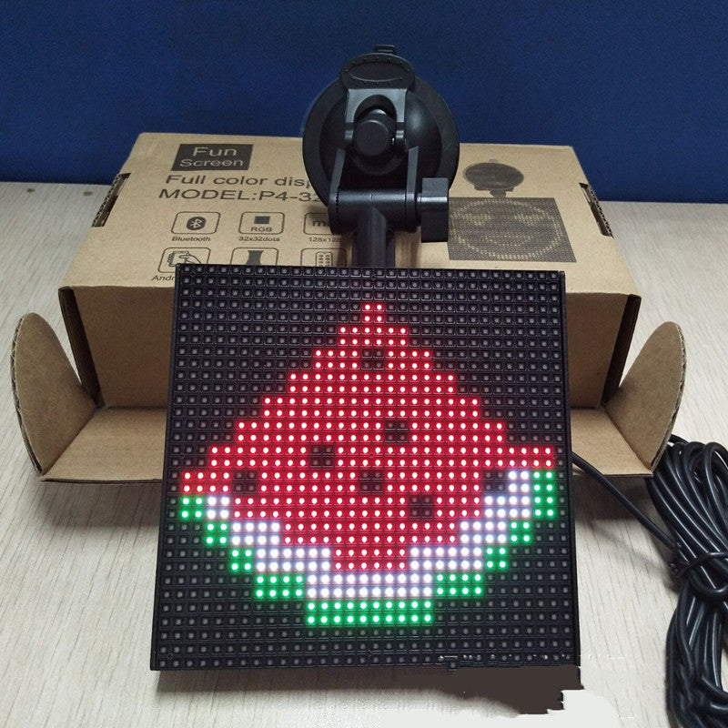 Flag Village Auto Tools Full-Color Bluetooth Emoticon Car Led Display