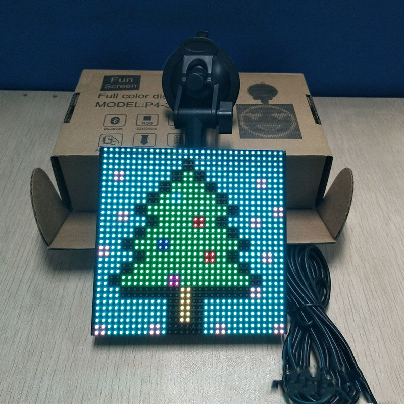 Flag Village Auto Tools Full-Color Bluetooth Emoticon Car Led Display