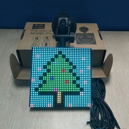 Flag Village Auto Tools Full-Color Bluetooth Emoticon Car Led Display
