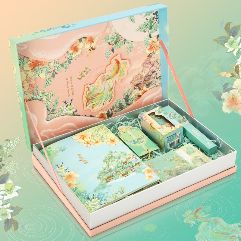 Flag Village Summer Palace Hand Account Gift Box Stationery Set Gift