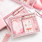 Flag Village Cute Creative Cherry Blossom Hand Ledger Gift Box Set