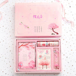 Flag Village Cute Creative Cherry Blossom Hand Ledger Gift Box Set