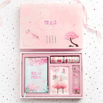Flag Village Cute Creative Cherry Blossom Hand Ledger Gift Box Set