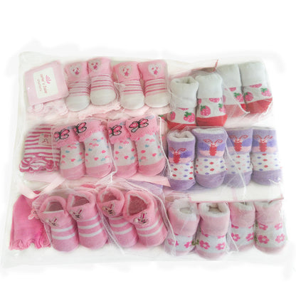Flag Village Newborn Baby Gloves And Socks Set Gift Box