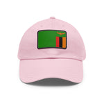 Flag Village Zambia Flag Hat Cap with Leather Patch