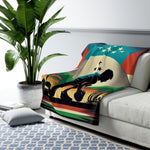 Flag Village Tajikistan Sporting Flag Sherpa Fleece Blanket TJK0001