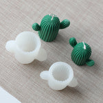 Flag Village Cactus Shape Candles Mould Silicone Candle Mold Aromatherapy Plaster Handmade Making Kit Soap Crafts Mold DIY Gifts Home Decor