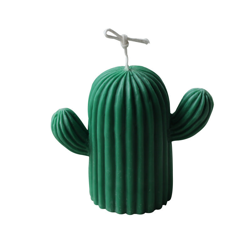 Flag Village Cactus Shape Candles Mould Silicone Candle Mold Aromatherapy Plaster Handmade Making Kit Soap Crafts Mold DIY Gifts Home Decor