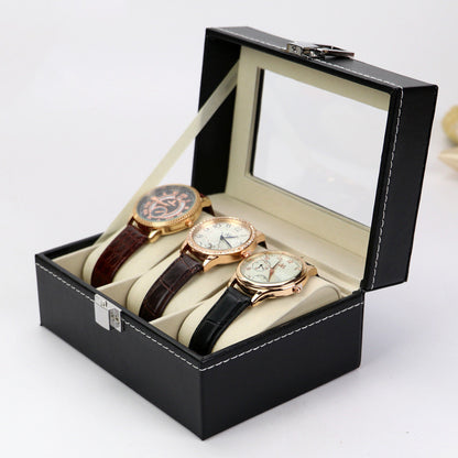 Flag Village 3-digit watch box jewelry gift dedicated display storage box