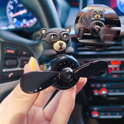 Flag Village Auto Tools Aviator Bears Car Air Outlet Aromatherapy Ornaments