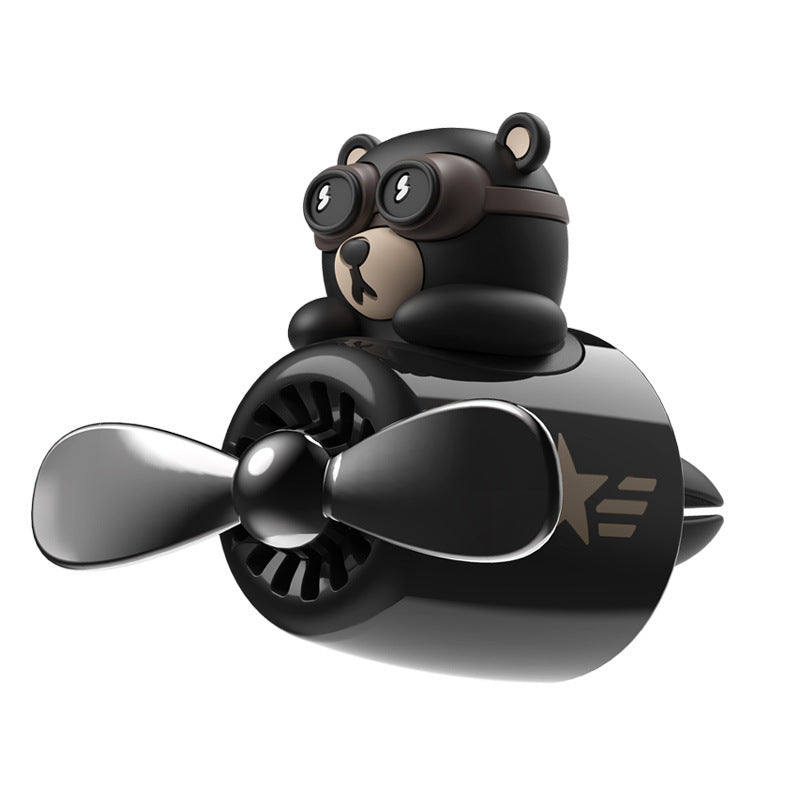 Flag Village Auto Tools Aviator Bears Car Air Outlet Aromatherapy Ornaments