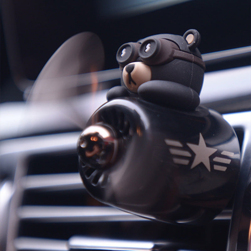 Flag Village Auto Tools Aviator Bears Car Air Outlet Aromatherapy Ornaments