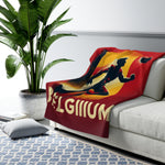 Flag Village Belgium Sporting Flag Sherpa Fleece Blanket BLE0010