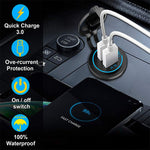 Flag Village Auto Tools Motorcycle Boat  Car Charger Dual  Fast Charge Modified Car Charger