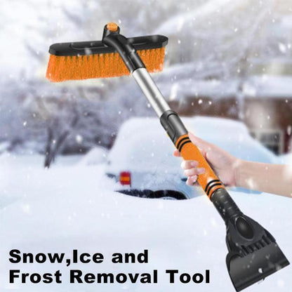 Flag Village Auto Tools Car Cleaning Brush Ice Scraper Detachable Snow Shovel Brush Dust Remove Brush Auto Windshield Extendable Snow Brush Foam Handle