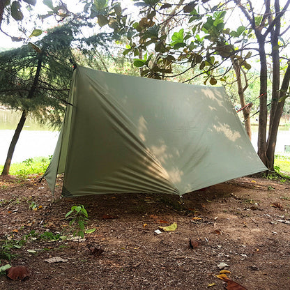 Flag Village Outdoor Canopy Camping Poleless Tent Hammock Awning Camping Mat Shelter Sunshade Protection