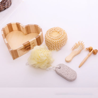 Flag Village Heart-shaped gift box bath set