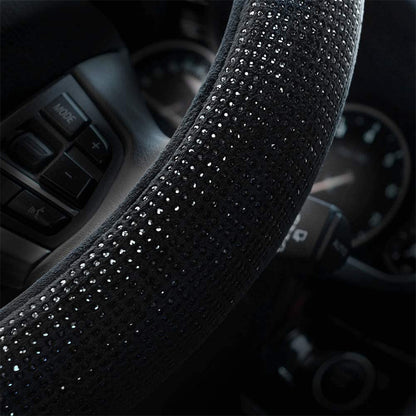 Flag Village Auto Tools Diamond Steering Wheel Cover Rhinestones Crystals Car Handcraft Steering Wheel Covers