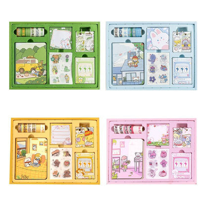 Flag Village Rainbow Candy Hand Account Gift Box Stationery Set Blind Box