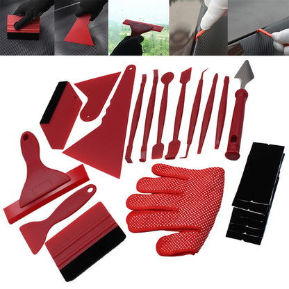 Flag Village Auto Tools 21 Sets Of Car Filming Tools, Color-Changing Film, And Beautiful Seam Scraper, Advertising Film Remover, Scraper Tool