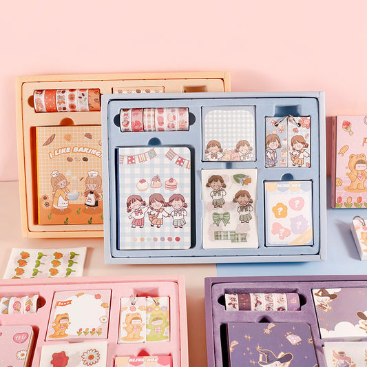 Flag Village Boutique Hand Account Partner Gift Box School Supplies Stationery Set