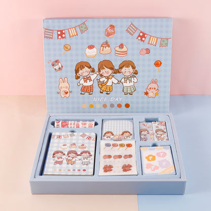 Flag Village Boutique Hand Account Partner Gift Box School Supplies Stationery Set