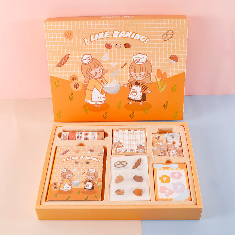 Flag Village Boutique Hand Account Partner Gift Box School Supplies Stationery Set