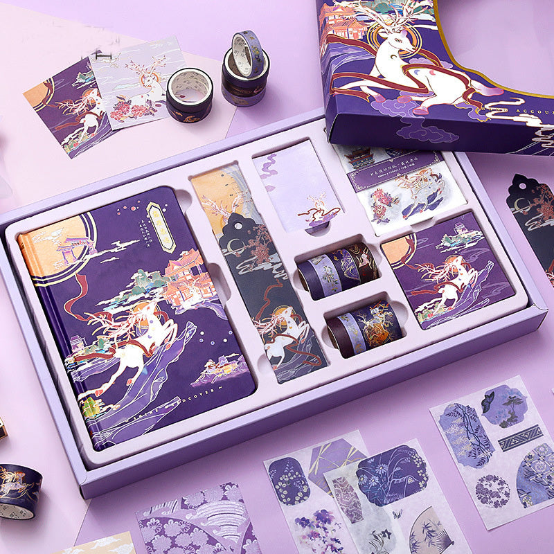 Flag Village Chinese Style Hand Account Book Gift Box Zhaohua Chengqian Gift Set