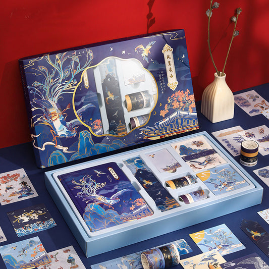 Flag Village Chinese Style Hand Account Book Gift Box Zhaohua Chengqian Gift Set