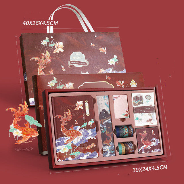 Flag Village Chinese Style Hand Account Book Gift Box Zhaohua Chengqian Gift Set