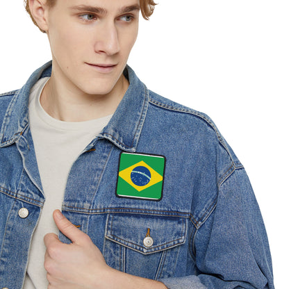 Flag Village Brazil Flag Embroidery Iron-On Patches