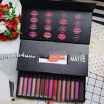 Flag Village Long Lasting Waterproof Lipstick 16 Gift Box Lip Gloss