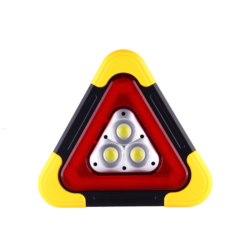 Flag Village Auto Tools Compatible with Apple, Car Tripod Warning Sign Car Triangle Sign Auto Luminous Car Tripod Parking Reflective Solar Light